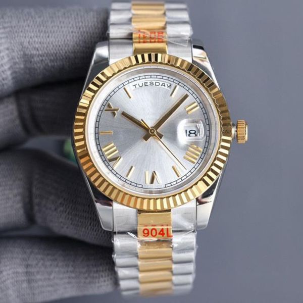 2023 classic men mens watch 41mm automatic watches platinum movement mechanical sapphire sweeping master rollie stainless steel daydates wat, Slivery;brown
2023 classic men mens watch 41mm automatic watches platinum movement mechanical sapphire sweeping master rollie stainless steel daydates wat, Slivery;brown