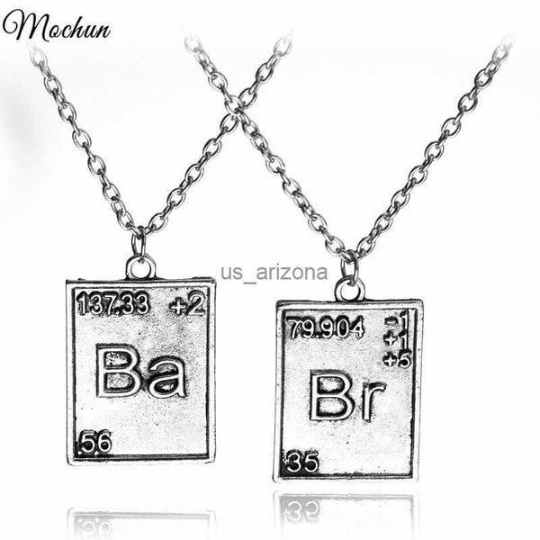 vintage jewelry breaking bad necklace chemical symbol br ba pendant brothers couple necklace gift l230620, Silver
vintage jewelry breaking bad necklace chemical symbol br ba pendant brothers couple necklace gift l230620, Silver