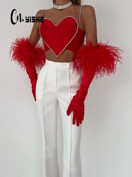 women's tshirt cnyishe fashion sweetheart women crop diamons solid female party elegant sleeveless evening clubwear short tees shirts, White
women's tshirt cnyishe fashion sweetheart women crop diamons solid female party elegant sleeveless evening clubwear short tees shirts, White