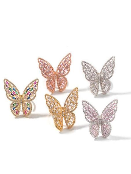 european and american hollow out micro zircon inlaid rose gold butterfly ring female fashion exaggeration color preserving electro9657685, Silver
european and american hollow out micro zircon inlaid rose gold butterfly ring female fashion exaggeration color preserving electro9657685, Silver