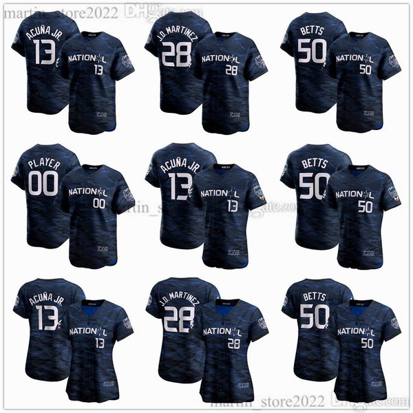 2023 all-star baseball jerseys 13 ronald acuna jr. 50 mookie betts 28 martinez 3 sean murphy 5 freddie an luis arraez 11 orlando arcia nolan, Blue;black
2023 all-star baseball jerseys 13 ronald acuna jr. 50 mookie betts 28 martinez 3 sean murphy 5 freddie an luis arraez 11 orlando arcia nolan, Blue;black