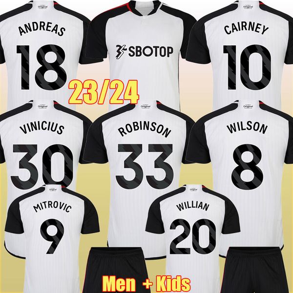 23 24 fulhames soccer jerseys reed andreas cairney mitrovic robinson willian football shirt 2023 2024 vinicius wilson willian men kids kit s, Black;yellow
23 24 fulhames soccer jerseys reed andreas cairney mitrovic robinson willian football shirt 2023 2024 vinicius wilson willian men kids kit s, Black;yellow