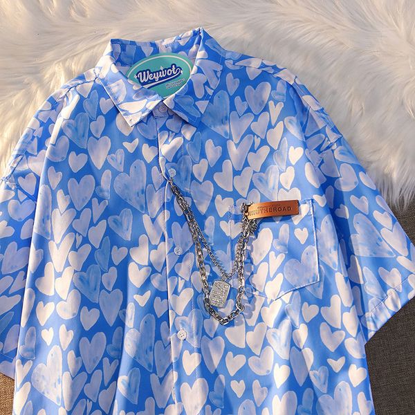 men s tracksuits hawaii shirt jacket harajuku love short sleeved beach flower men women 2023 summer hip hop fashion loose oversized 230701, Gray
men s tracksuits hawaii shirt jacket harajuku love short sleeved beach flower men women 2023 summer hip hop fashion loose oversized 230701, Gray