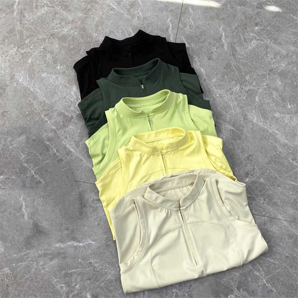 designers yoga undershirt solid color tank patchwork fit half high neck zipper comfortable and breathable stretch tennis sports clothing wom, Black;white
designers yoga undershirt solid color tank patchwork fit half high neck zipper comfortable and breathable stretch tennis sports clothing wom, Black;white
