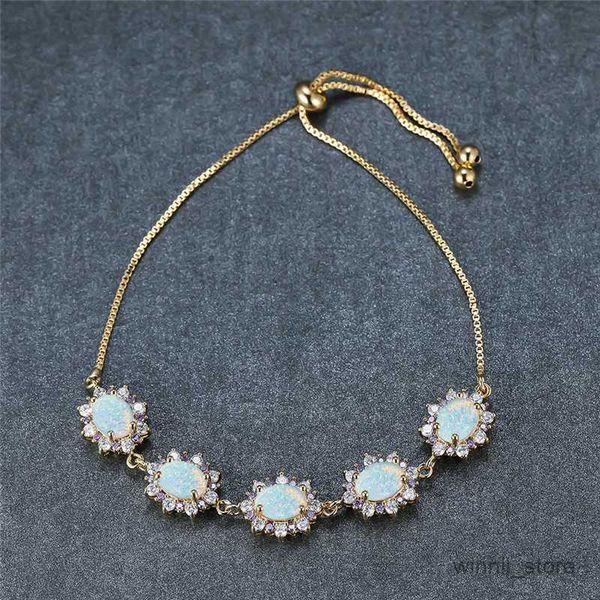 charm bracelets cute femaleblue white opal stone bracelet purple small bracelet gold color flower bracelets for women r230701, Golden;silver
charm bracelets cute femaleblue white opal stone bracelet purple small bracelet gold color flower bracelets for women r230701, Golden;silver