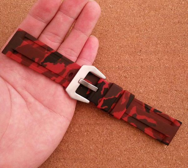 camouflage peihai strap 24mm rubber fat sea rubber watch strap sports silicone butterfly buckle strap male5461683, Black;brown
camouflage peihai strap 24mm rubber fat sea rubber watch strap sports silicone butterfly buckle strap male5461683, Black;brown