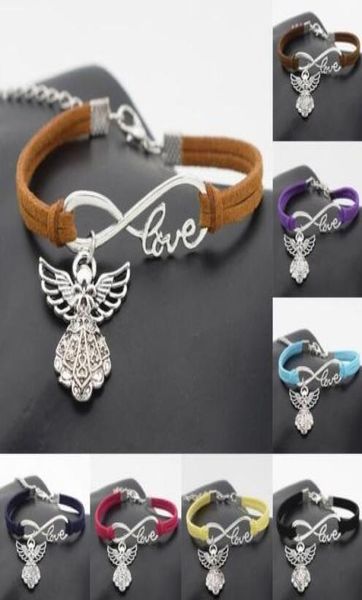vintage silver love infinity charm guardian angel bracelet bangle for women mixed color velvet rope bracelets jewelry accessories 3002147, Golden;silver
vintage silver love infinity charm guardian angel bracelet bangle for women mixed color velvet rope bracelets jewelry accessories 3002147, Golden;silver