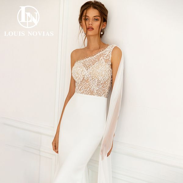 mermaid wedding dress 2023 one shoulder satin beading ribbon stretch dress for bride illusion bodice vestidos de novia, White
mermaid wedding dress 2023 one shoulder satin beading ribbon stretch dress for bride illusion bodice vestidos de novia, White