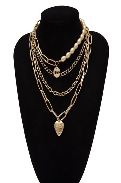 2020 punk multi layered pearl choker necklace collar statement heartshaped crystal pendant necklace women jewelry1165325, Silver
2020 punk multi layered pearl choker necklace collar statement heartshaped crystal pendant necklace women jewelry1165325, Silver