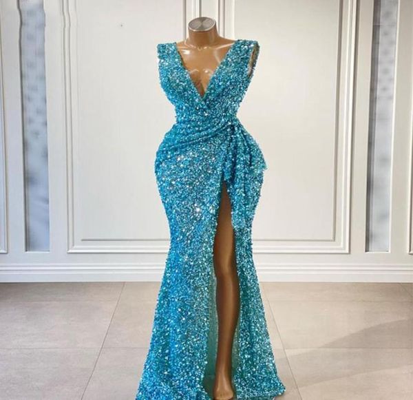 sequined mermaid prom dresses v neck high side split dubai plus size women formal evening gowns robes de soiree9700351, Black
sequined mermaid prom dresses v neck high side split dubai plus size women formal evening gowns robes de soiree9700351, Black