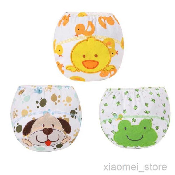 cloth diapers 3pc baby diapers lovely cartoon waterproof baby potty training pant panties newborn underpants not waterproofhkd230701