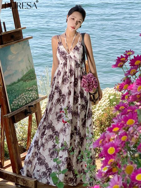 basic casual dresses peiresa french elegant floral print v neck spaghetti strap holiday dres halter sleeveless backless long vestidos 230701, Black;gray
basic casual dresses peiresa french elegant floral print v neck spaghetti strap holiday dres halter sleeveless backless long vestidos 230701, Black;gray