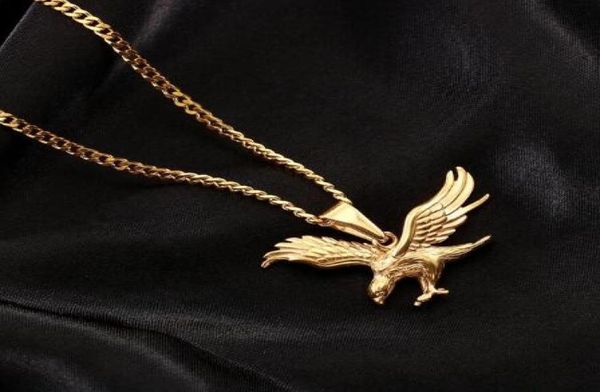 flight eagle necklace pendant gold color stainless steel hawk wing animal mens jewelry whole hiphop necklace8294691
flight eagle necklace pendant gold color stainless steel hawk wing animal mens jewelry whole hiphop necklace8294691