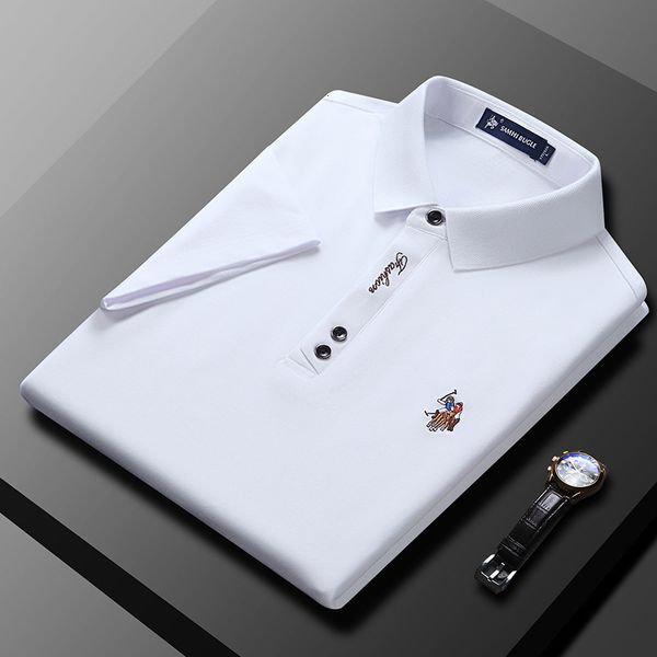 men s polos polo shirt men summer short sleeved solid color cotton mens business casual 230701, White;black
men s polos polo shirt men summer short sleeved solid color cotton mens business casual 230701, White;black