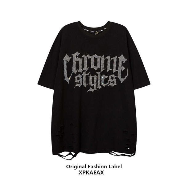 original stussys trendy brand design feeling broken hole t-shirt for men and women bf style high street hip hop oversize rolled short sleeve, White;black
original stussys trendy brand design feeling broken hole t-shirt for men and women bf style high street hip hop oversize rolled short sleeve, White;black