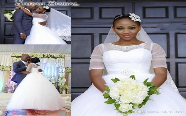 2020 south african plus size wedding dress sheer neck beaded bride dresses half sleeves dubai bridal gowns2593988, Black
2020 south african plus size wedding dress sheer neck beaded bride dresses half sleeves dubai bridal gowns2593988, Black
