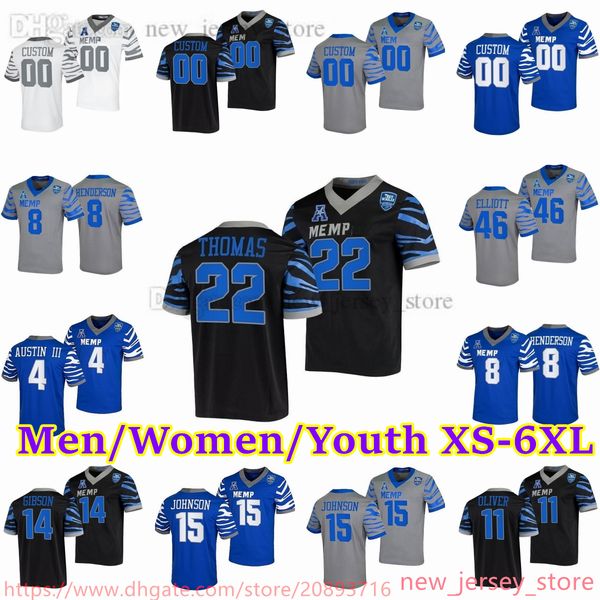custom xs-6xl ncaa memphis tigerss football stitched jerseys 8 darrell henderson 15 quindell johnson 24 greg rubin 18 eddie lewis 28 asa mar, Black
custom xs-6xl ncaa memphis tigerss football stitched jerseys 8 darrell henderson 15 quindell johnson 24 greg rubin 18 eddie lewis 28 asa mar, Black