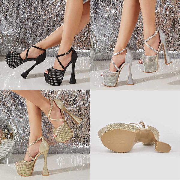 summer sandals fashion design platform peep toe buckle strap woman sequined cloth nightclub party ultra high heels shoes 230511, Black
summer sandals fashion design platform peep toe buckle strap woman sequined cloth nightclub party ultra high heels shoes 230511, Black