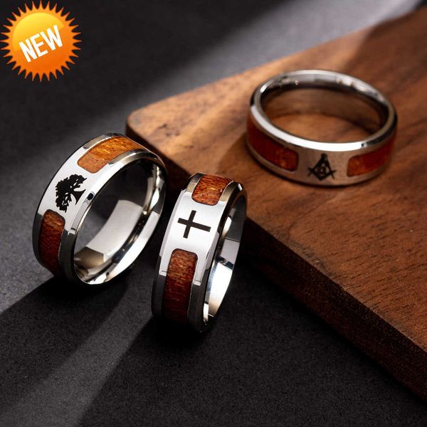 titanium steel 8mm wide ring inlaid with arabic gum wood grain semi circular life tree cross ring for both men and women, Silver
titanium steel 8mm wide ring inlaid with arabic gum wood grain semi circular life tree cross ring for both men and women, Silver