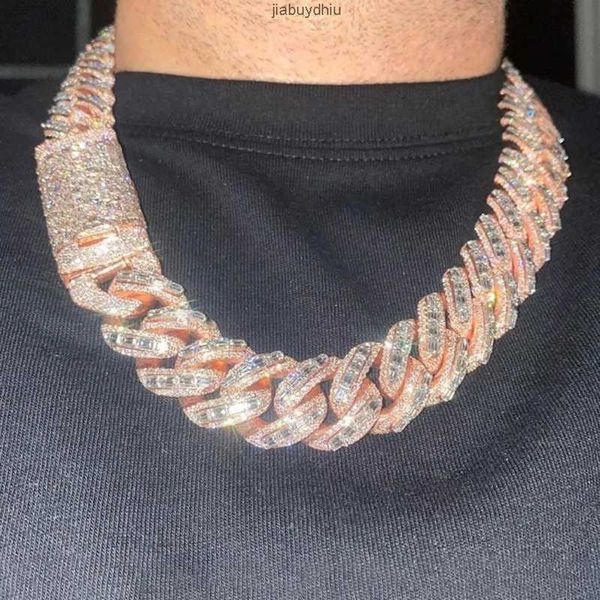 20mm vermeil hip hop silver with 14k rose gold plated chains necklace emerald cut moissanite diamond iced out cuban link chain
20mm vermeil hip hop silver with 14k rose gold plated chains necklace emerald cut moissanite diamond iced out cuban link chain