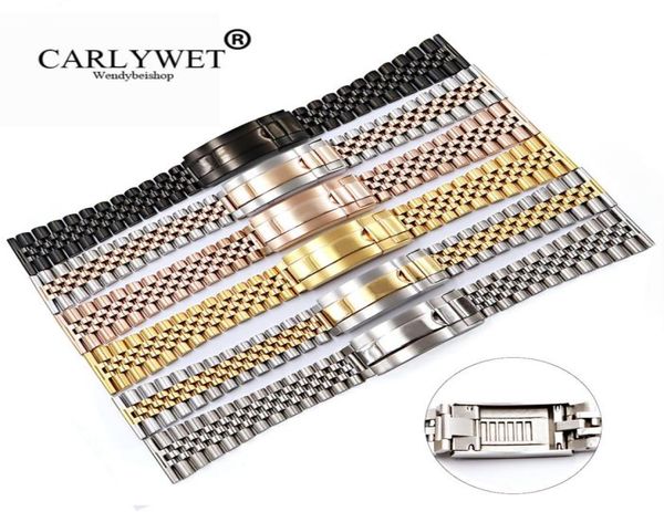 carlywet 20 22mm whole glide lock replacement wrist watch band strap bracelet3775695, Black;brown
carlywet 20 22mm whole glide lock replacement wrist watch band strap bracelet3775695, Black;brown