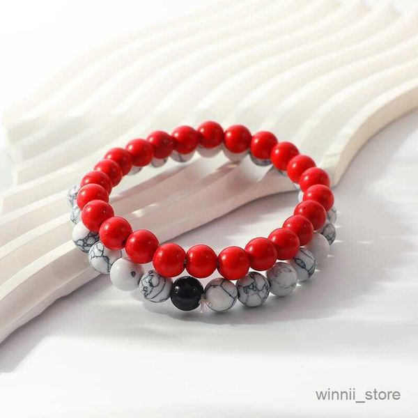 charm bracelets bracelet set for both men and women simple style 8mm white red turquoise black frosted stone hand beaded bracelet r230701, Golden;silver
charm bracelets bracelet set for both men and women simple style 8mm white red turquoise black frosted stone hand beaded bracelet r230701, Golden;silver