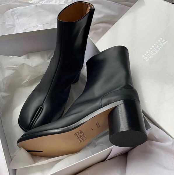 tabi ankle boots designer chunky heel ankle boot split toe women cream silvery color leather martin dress booties, Black
tabi ankle boots designer chunky heel ankle boot split toe women cream silvery color leather martin dress booties, Black