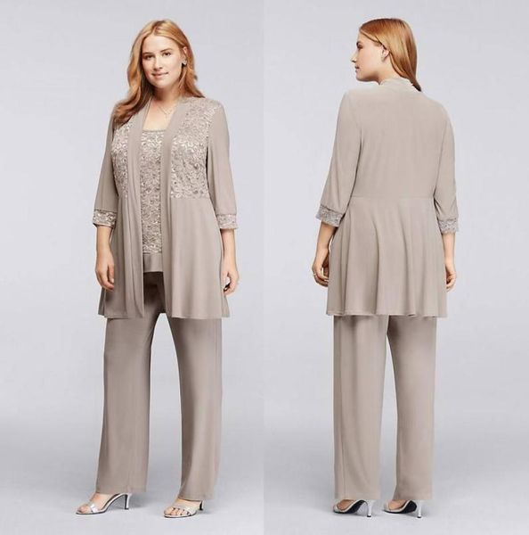 champagne lace mother of the bride pant suits with jackets scoop neck wedding guest dress plus size chiffon mothers groom dresses5771979, Black;red
champagne lace mother of the bride pant suits with jackets scoop neck wedding guest dress plus size chiffon mothers groom dresses5771979, Black;red