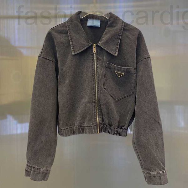women's jackets designer spring denim jacket women fashion triangle streetwear short jeans vintage 31k9, Black;brown
women's jackets designer spring denim jacket women fashion triangle streetwear short jeans vintage 31k9, Black;brown
