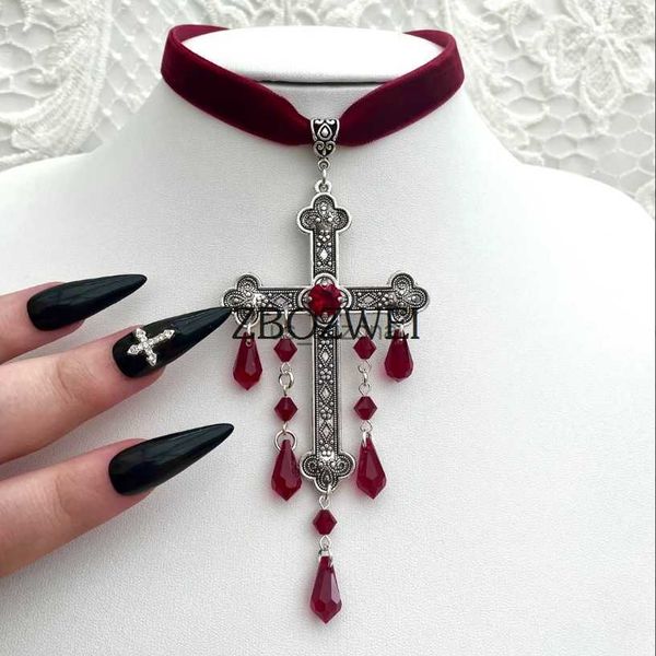 large cross choker red goth choker gothic cross goth cross velvet choker red velvet choker with cross velvet cross choker l230620, Silver
large cross choker red goth choker gothic cross goth cross velvet choker red velvet choker with cross velvet cross choker l230620, Silver