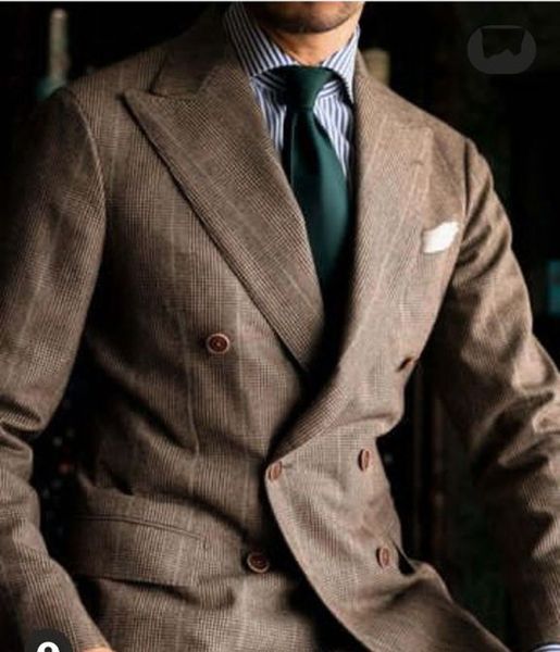 men's suits blazers brown plaid suit double breasted custom blazer trouser men's wedding clothing social costume homme 2pcs jacket, White;black
men's suits blazers brown plaid suit double breasted custom blazer trouser men's wedding clothing social costume homme 2pcs jacket, White;black