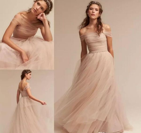 bohemian 2020 simple nude tulle beach wedding dresses off the shoulder elegant boho garden bridal gowns custom vestidos de novia z3165638, White
bohemian 2020 simple nude tulle beach wedding dresses off the shoulder elegant boho garden bridal gowns custom vestidos de novia z3165638, White