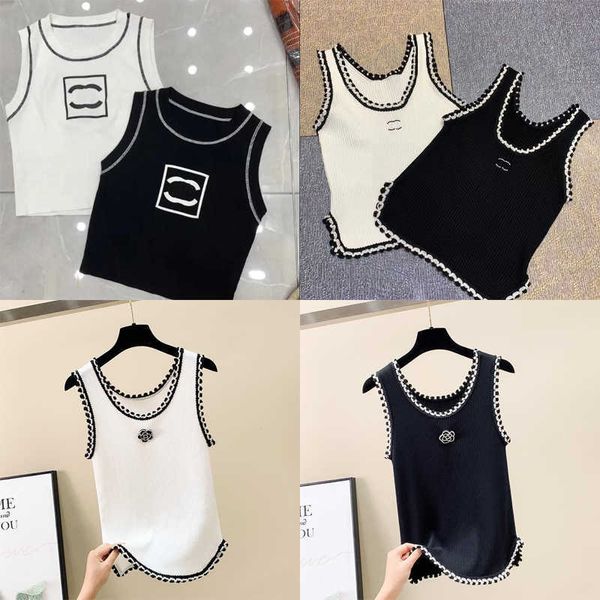women tanks sleeveless vest two c-letter printed embroidery by the brand designer t shirts womens clothing fashion sweater, White
women tanks sleeveless vest two c-letter printed embroidery by the brand designer t shirts womens clothing fashion sweater, White