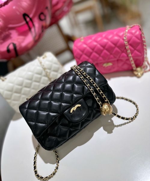 fashion designer shoulder bag mini designer crossbody bag small messenger bag chain with golden ball small classic flap luxurys handbags wom
fashion designer shoulder bag mini designer crossbody bag small messenger bag chain with golden ball small classic flap luxurys handbags wom