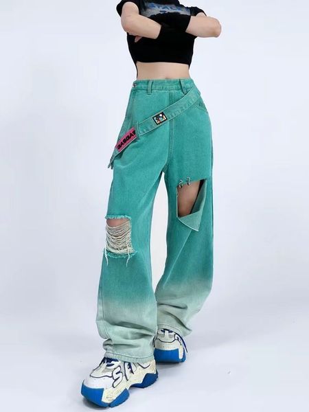 women s jeans dopamine wearing women 2023 summer american style retro hole design loose slim straight trousers trendy 230701, Blue
women s jeans dopamine wearing women 2023 summer american style retro hole design loose slim straight trousers trendy 230701, Blue