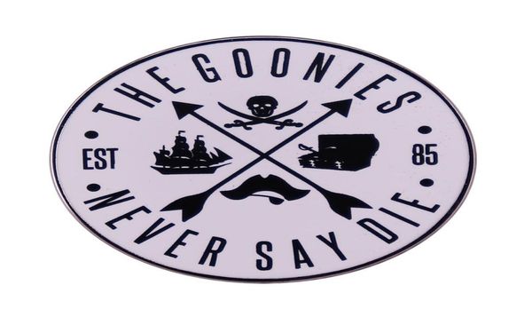the goonies never say die pin skull crossbones pirate brooch rock band gothic badge8350675, Blue
the goonies never say die pin skull crossbones pirate brooch rock band gothic badge8350675, Blue