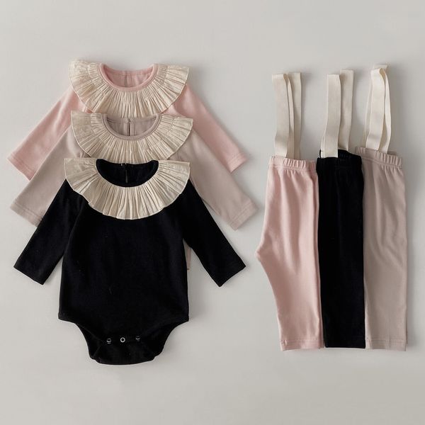 clothing sets 2 pcs infant outfits born baby girl clothes autumn spring romper overall pants 230630, White
clothing sets 2 pcs infant outfits born baby girl clothes autumn spring romper overall pants 230630, White