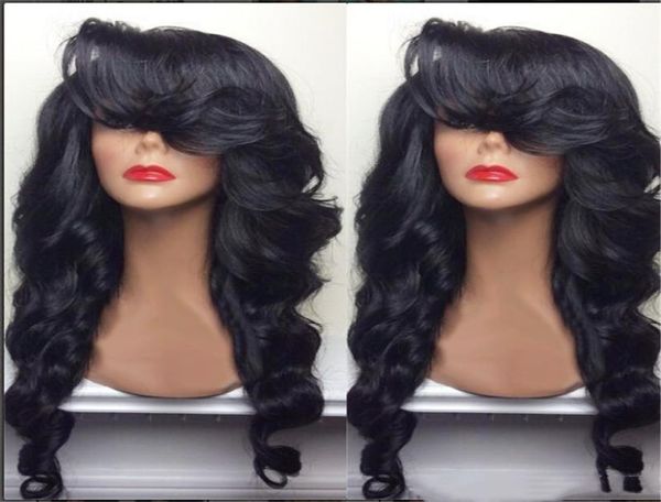 natural hairline 180 density black long body wave hair heat resistant fiber glueless synthetic lace front wigs with side bangs fo5850997
natural hairline 180 density black long body wave hair heat resistant fiber glueless synthetic lace front wigs with side bangs fo5850997