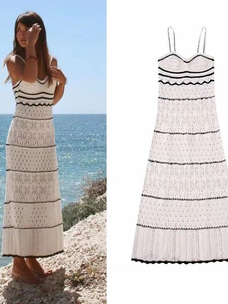 urban dresses 2023 summer dres 's beach style knitted slim fit strap long color hollow elegant tight vestidos 230630, White;black
urban dresses 2023 summer dres 's beach style knitted slim fit strap long color hollow elegant tight vestidos 230630, White;black