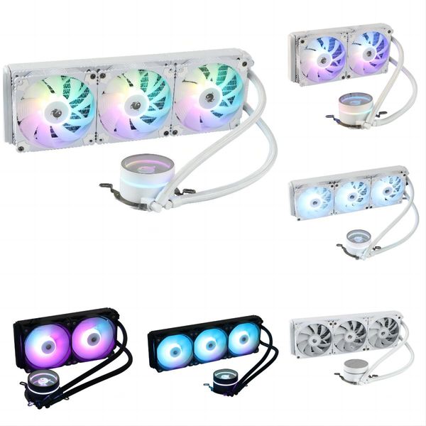 Image of radiator Computer cpu Fan Coolings 240 360 integrated water-cooled radiato rall platform silent Illusory RGB lighting compatible Intel AMD Full platform buckle