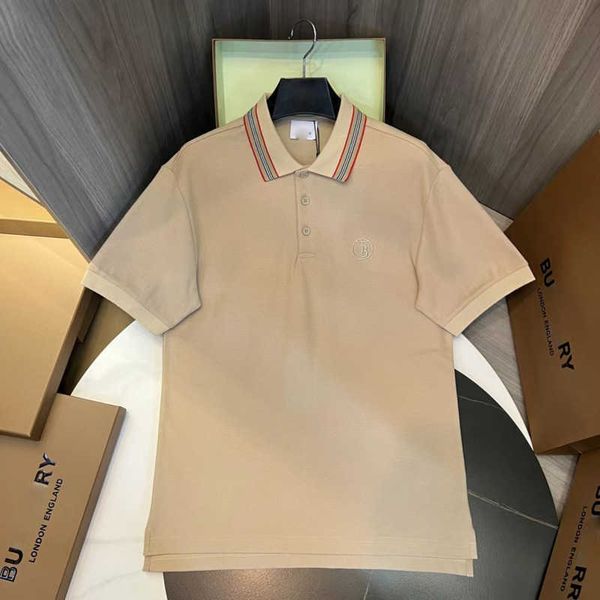 casual polo shirt short sleeved t shirt burbe designer shirts high version mens pure cotton tshirt tb embroidery men women pullover tee, White;black
casual polo shirt short sleeved t shirt burbe designer shirts high version mens pure cotton tshirt tb embroidery men women pullover tee, White;black