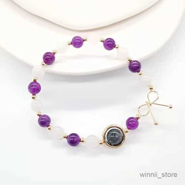 charm bracelets natural moonstone white bracelet female black hair transfer beads simple personality jewelry r230701, Golden;silver
charm bracelets natural moonstone white bracelet female black hair transfer beads simple personality jewelry r230701, Golden;silver