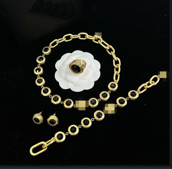 enamel beauty head sapphire resin embellishment maze thick chain necklace bracelet earring ring brass banshee luxury clavicular neckchai jew, Black
enamel beauty head sapphire resin embellishment maze thick chain necklace bracelet earring ring brass banshee luxury clavicular neckchai jew, Black