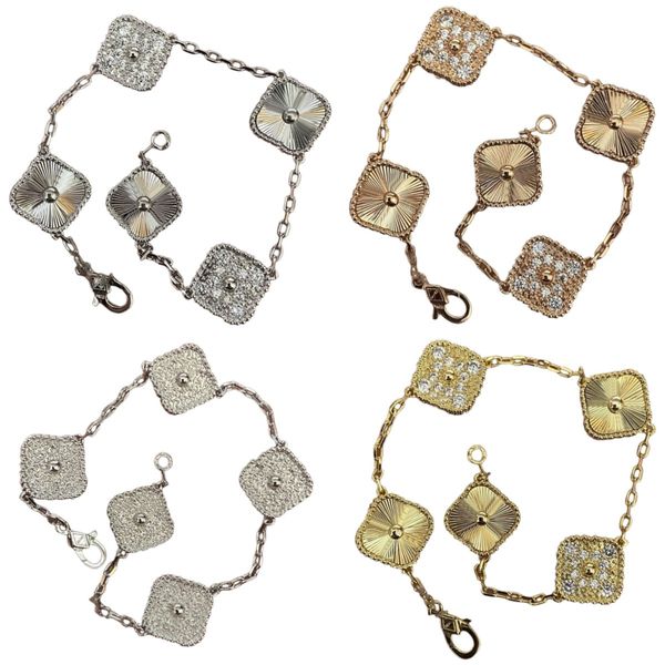 van clover bracelet designer jewelry four leaf bracelets agate diamond fashion van charm chain for women laser transparent gilding, Golden;silver
van clover bracelet designer jewelry four leaf bracelets agate diamond fashion van charm chain for women laser transparent gilding, Golden;silver
