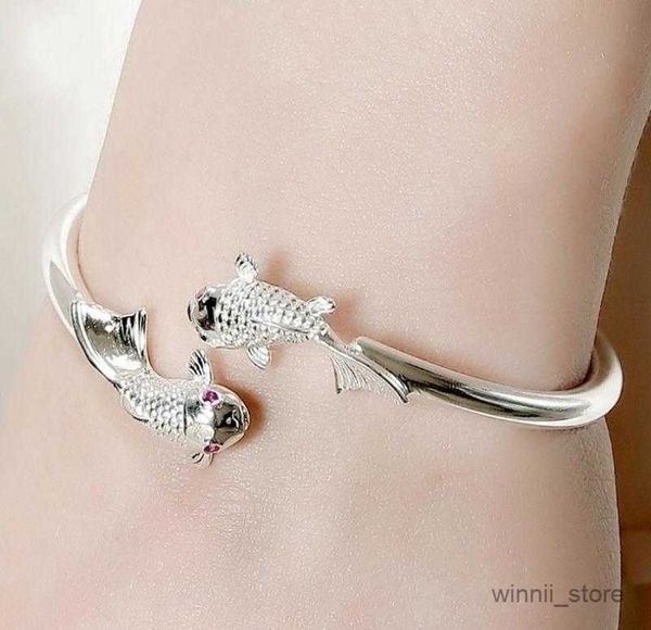 charm bracelets fish bangle cuff bracelet for women silver color lucky bracelet fashion jewelry female beautiful gifts r230701, Golden;silver
charm bracelets fish bangle cuff bracelet for women silver color lucky bracelet fashion jewelry female beautiful gifts r230701, Golden;silver