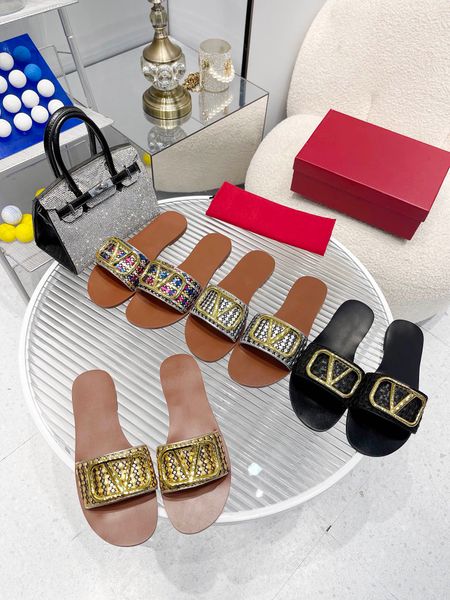 stylish women's flat slipper classic slingback pump sandal woven small metallic nappa strips outdoor slippers designer luxury fashion l, Black
stylish women's flat slipper classic slingback pump sandal woven small metallic nappa strips outdoor slippers designer luxury fashion l, Black