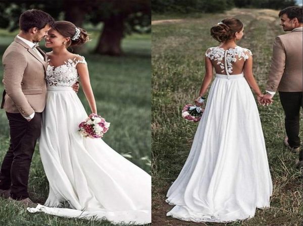 vintage boho beach country wedding dresses sheer neck cap sleeves appliques lace chiffon backless bridal gowns6588863, White
vintage boho beach country wedding dresses sheer neck cap sleeves appliques lace chiffon backless bridal gowns6588863, White