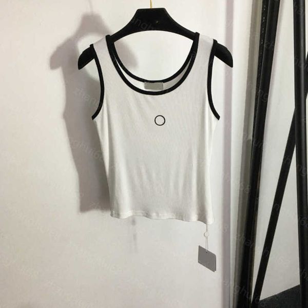 23ss womens designer clothing tank vests womens tanks h letter offset color matching edge casual vest womens clothes a1, White
23ss womens designer clothing tank vests womens tanks h letter offset color matching edge casual vest womens clothes a1, White