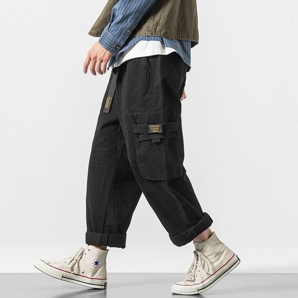men's pants side pockets cargo harem joggers men 2023 military army green casual harajuku streetwear sweatpant male baggy 230630, Black
men's pants side pockets cargo harem joggers men 2023 military army green casual harajuku streetwear sweatpant male baggy 230630, Black