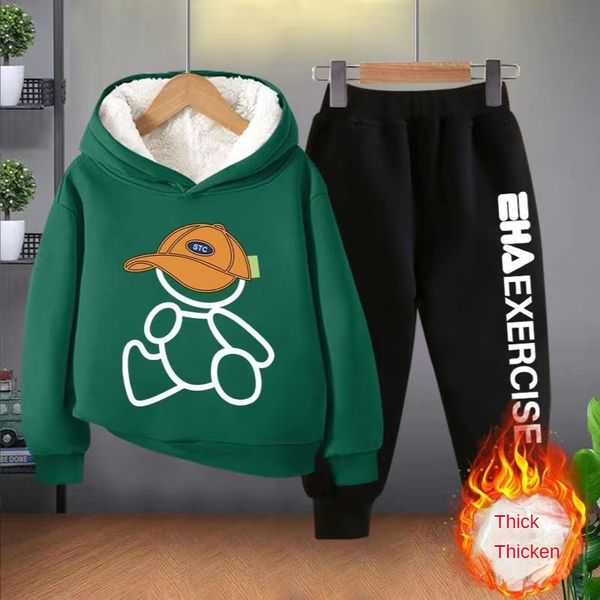 clothing sets fleece warm boys girls clothes hoodies trousers kids cartoon autumn winter long sleeve sweatshirts pant outfits kid 212y 23063, White
clothing sets fleece warm boys girls clothes hoodies trousers kids cartoon autumn winter long sleeve sweatshirts pant outfits kid 212y 23063, White